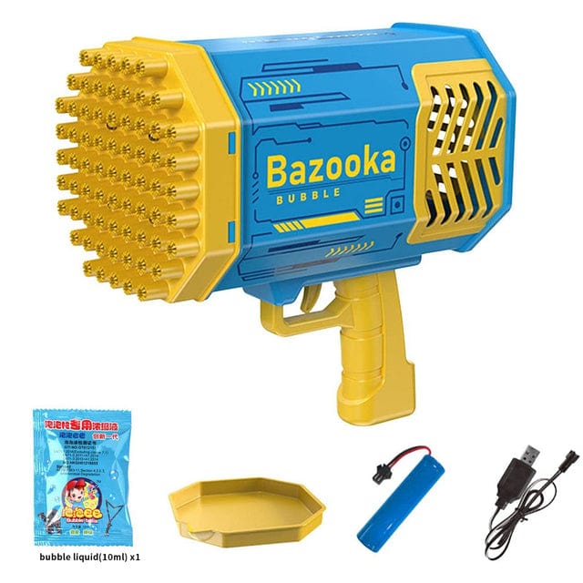 The Bazooka Gubble LED Bubble Gun  Includes 100mL Kid & Pet Safe