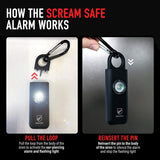Scream Safe Personal Protection Alarm - 50% OFF Activated